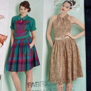 Simplicity 1755 Designer Dress Fit Flare Full Leanne Marshall Pattern 4 - 12 Unc